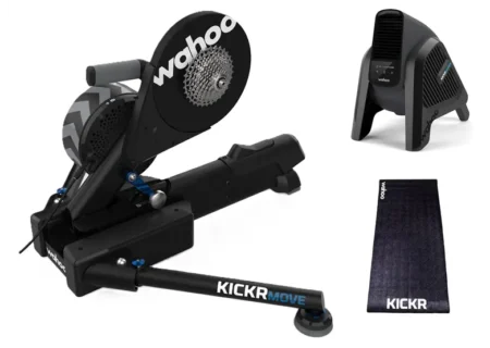 Trenażer interaktywny WAHOO KICKR Move + Headwind + Mata